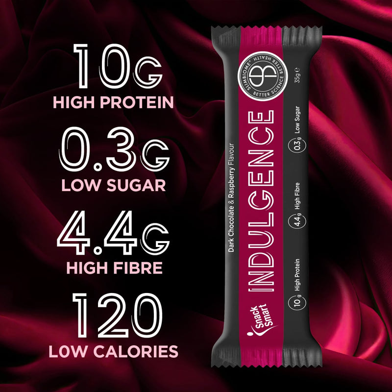SnackSmart Slimbiome Indulgence  Bar - Prebiotic, Good for Gut Health, High Protein, Low Sugar - 12 Bars x 35g