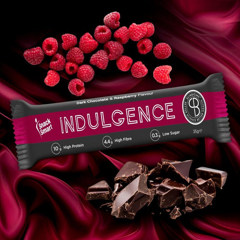 SnackSmart Slimbiome Indulgence  Bar - Prebiotic, Good for Gut Health, High Protein, Low Sugar - 12 Bars x 35g